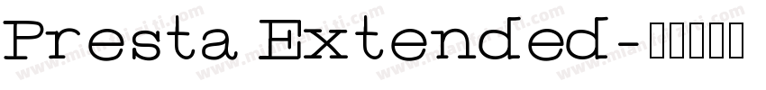 Presta Extended字体转换